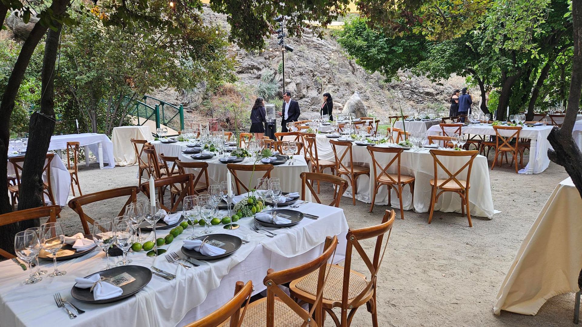 Recepción de matrimonio en Estero Arrayán